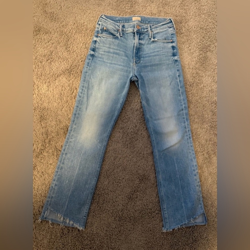 MOTHER Light Blue Straight Leg Jeans